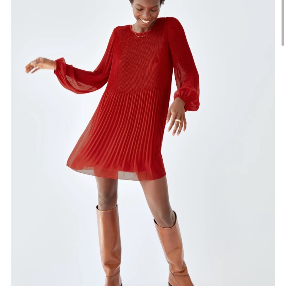 Wilfred Daydreamer Mini Dress Medium Revel Red Rouge